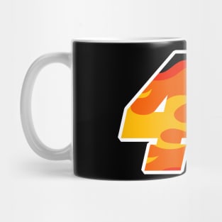 On Fire Racing Number 40 Mug